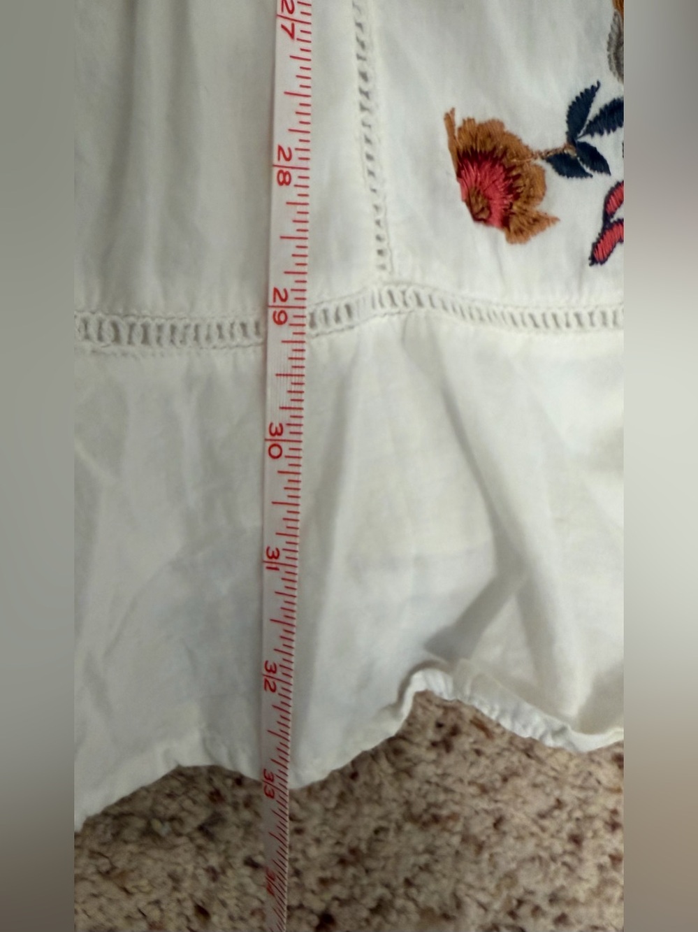 Free People Pavlo Embroidered Boho Mini Dress in White, Size Small - Picture 14 of 14
